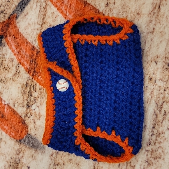 New york Mets knit hat and diaper cover for newborn pictures - Picture 7 of 10